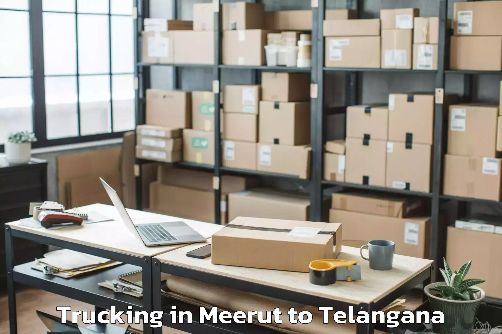 Leading Meerut to Patancheru Trucking Provider